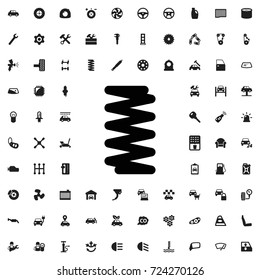 Spring icon. set of filled car service icons.