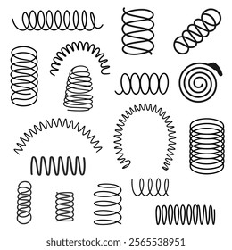 spring icon. spiral design. mechanical spring