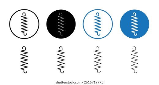spring icon Thin line illustration set