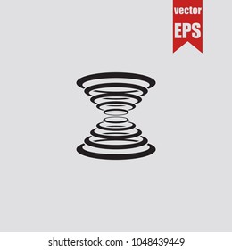 Spring icon in trendy isolated on grey background.Vector illustration.