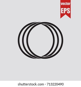 Spring icon in trendy isolated on grey background.Vector illustration.