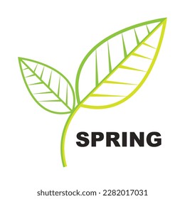 Spring Icon vector illustration logo template
