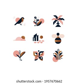 Spring Icons High and vector