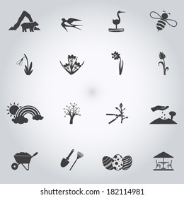 Spring icons set