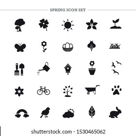 Spring icons set. Basic Spring Icons.