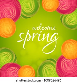 Spring Illustration design background.