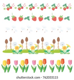 Spring illustration flowers