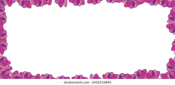 Spring illustration with tulips. Happy birthday, holiday, celebration greeting and invitation card. Colorful floral banner with flowers on light background. Modern floral compositions. Copy space.