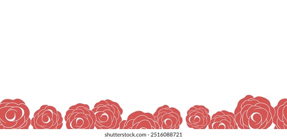 Spring illustration with tulips. Happy birthday, holiday, celebration greeting and invitation card. Colorful floral banner with flowers on light background. Modern floral compositions. Copy space.