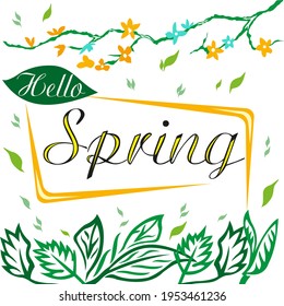 It's spring illustration for your good mood.