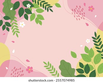 Spring image background vector illustration