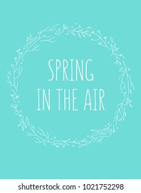 Spring inspiration greeting card