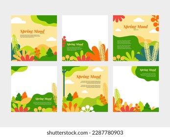Spring into Action Freshen Up Your Social Media with Our Vibrant Templates