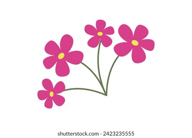 Diseño de pegatinas al estilo japonés de primavera