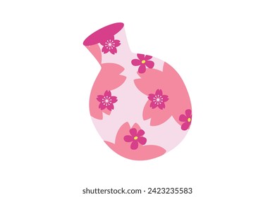 Spring Japan Style Sticker Design