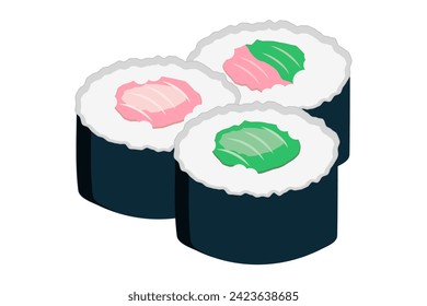 Diseño de pegatinas al estilo japonés de primavera