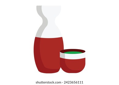 Spring Japan Style Sticker Design