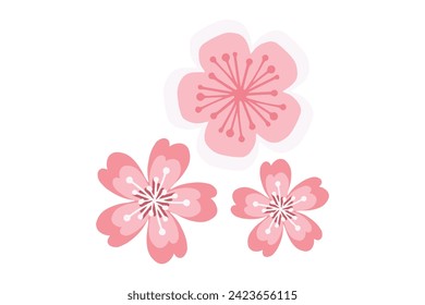 Spring Japan Style Sticker Design
