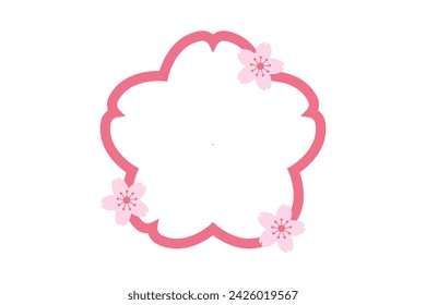 Spring Japan Style Sticker Design