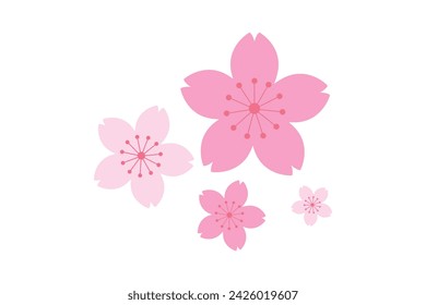 Spring Japan Style Sticker Design