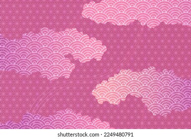 Fondo del patrón japonés de primavera