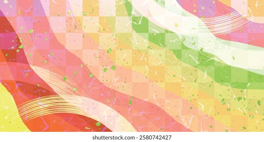 Spring Japanese Paper Pattern Background