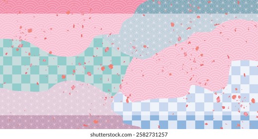 Spring Japanese Paper Pattern Background