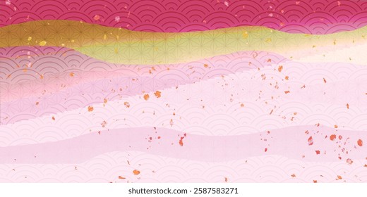 Spring Japanese Paper Pattern Background