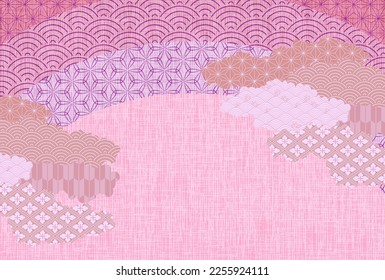 Spring Japanese pattern Japanese paper background