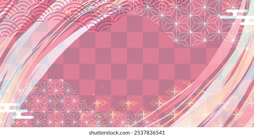 Spring Japanese Pattern Pink Background