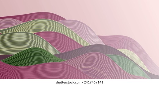 Spring Japanese Pattern Wave Background