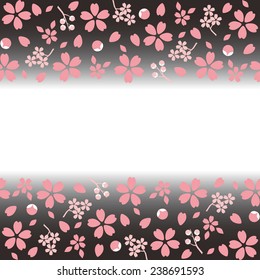 Spring Japanese Sakura Cherry blossoms pattern