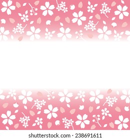 Spring Japanese Sakura Cherry blossoms pattern