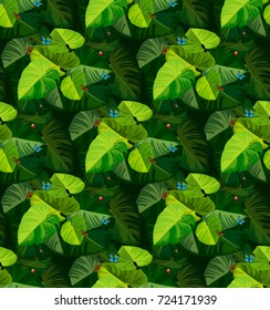 spring jungles backgrounds vectors