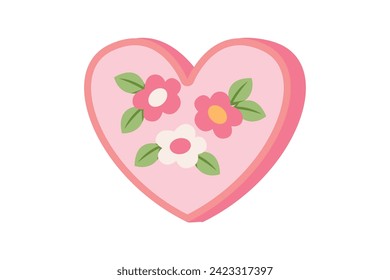 Diseño de pegatinas al estilo coreano de primavera