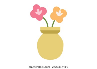 Diseño de pegatinas al estilo coreano de primavera