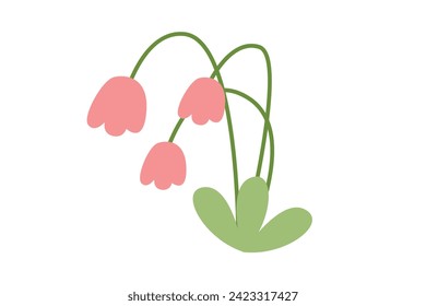 Diseño de pegatinas al estilo coreano de primavera