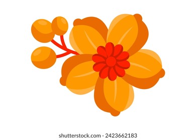 Diseño de pegatinas al estilo coreano de primavera
