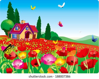 spring landscape