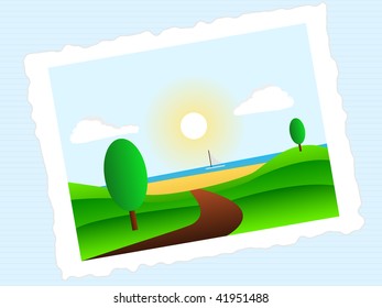 Spring landscape photo