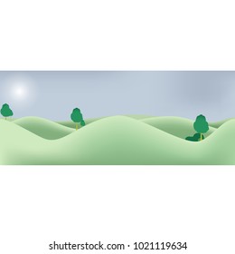 Spring landscape vector