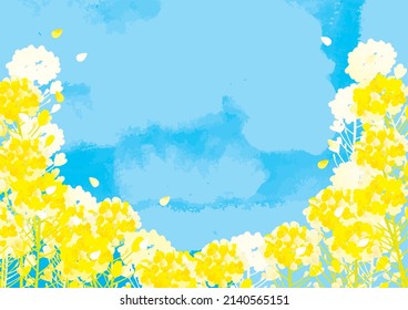 Spring Leaf Flower Background Illustration