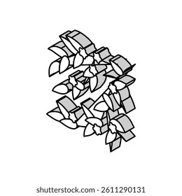 spring leaf isometric icon vector. spring leaf sign. isolated symbol illustration