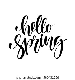 Spring Lettering Stock Vector (Royalty Free) 580431556 | Shutterstock