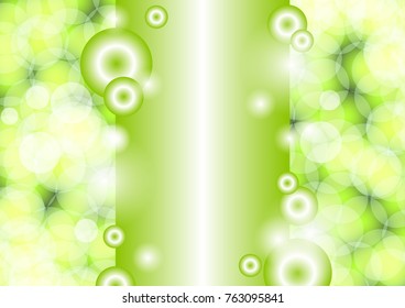 Spring light green horizontal background with place for  text. Vector illustration.