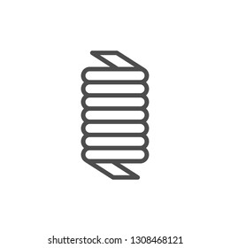 Spring line icon