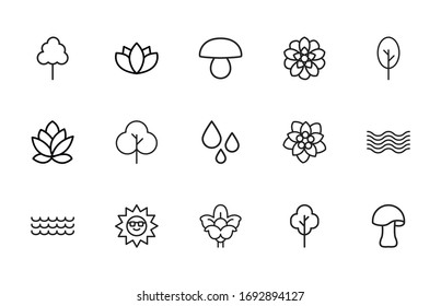 conjunto de iconos de línea de muelle. Elementos vectoriales de trazo para el diseño moderno. Pictogramas simples para concepto móvil y aplicaciones web. Iconos de línea de vectores aislados en un fondo blanco. 