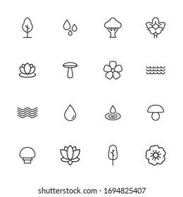 conjunto de iconos de línea de muelle. Elementos vectoriales de trazo para el diseño moderno. Pictogramas simples para concepto móvil y aplicaciones web. Iconos de línea de vectores aislados en un fondo blanco. 