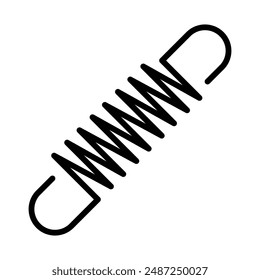 spring linear logo mark in black and white