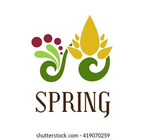 Spring Logo Template